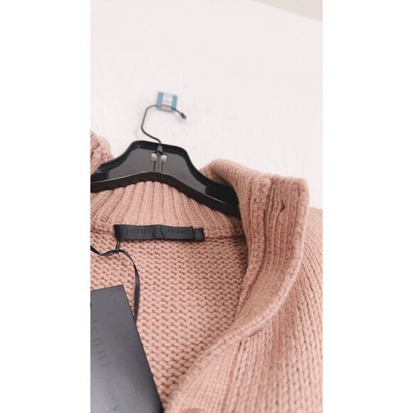 JENNI KAYNE Chase Button Pullover Camel L - Picture 9 of 9